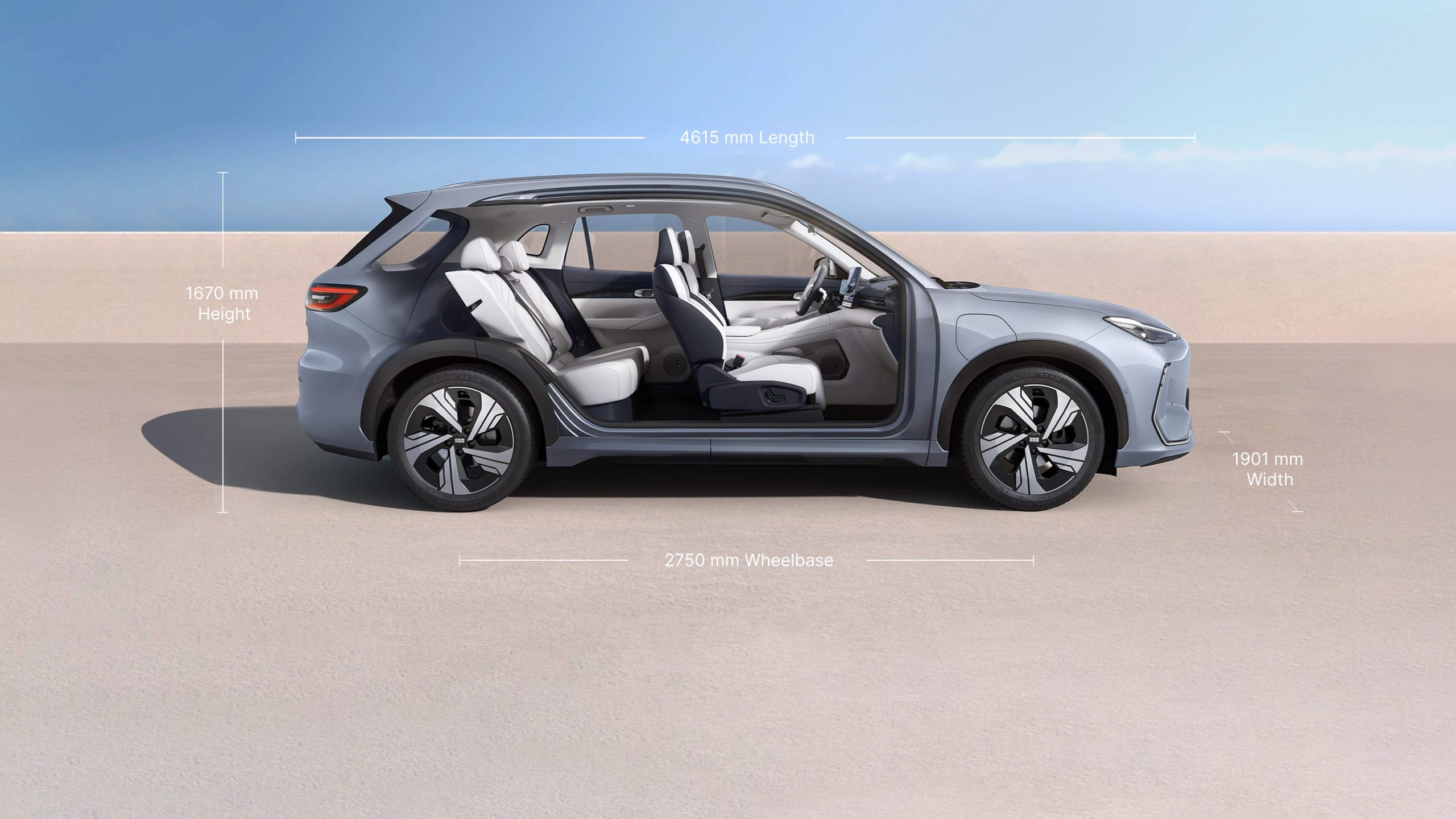 Geely EX5 OPTIMIZED SPACE FOR ULTIMATE COMFORT